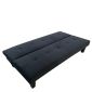 Καναπές Κρεβάτι Τριθέσιος Artelibre Nahele Μαύρο Ύφασμα 179x82.5x78cm