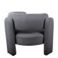 Πολυθρόνα Artelibre Adrastea Γκρι Ύφασμα 94x88x73cm