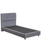 Κρεβάτι Μονό Artelibre Tamahawk Γκρι Ύφασμα 212x106.5x106cm (Στρώμα 90x200cm)