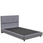 Κρεβάτι Ημίδιπλο Artelibre Tamahawk Γκρι Ύφασμα 212x136x106cm (Στρώμα 120x200cm)