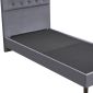 Κρεβάτι Μονό Artelibre Juniper Γκρι Ύφασμα 209x101x125cm (Στρώμα 90x200cm)