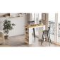 Τραπέζι bar Artelibre Brockley Πεύκο/λευκό Μοριοσανίδα 120x51.6x101.8cm