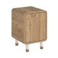 Κομοδίνο Doro Megapap χρώμα sepet oak 35,3x34x51εκ.