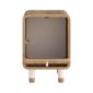 Κομοδίνο Doro Megapap χρώμα sepet oak 35,3x34x51εκ.