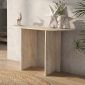 Κονσόλα Cortado Megapap χρώμα travertine 120x35x75εκ.