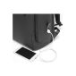 Bange 7277 Αδιάβροχη Τσάντα Πλάτης για Laptop 15.6" με Θύρα USB σε Μαύρο χρώμα