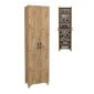 Ντουλάπα - Παπουτσοθήκη Lilly Megapap χρώμα pine oak 49x32x178εκ.