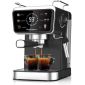 Rohnson Hot & Cold Μηχανή Espresso 1350W Πίεσης 20bar Μαύρη R-98015