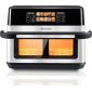 Rohnson Air Fryer με Διπλό Αποσπώμενο Κάδο 12lt Ασημί R-2882