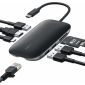 Aukey Unity C71 USB-C Docking Station με HDMI 4K PD Ethernet Μαύρο