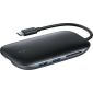 Aukey Unity C71 USB-C Docking Station με HDMI 4K PD Ethernet Μαύρο