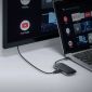Aukey Unity C71 USB-C Docking Station με HDMI 4K PD Ethernet Μαύρο