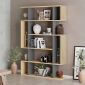 Βιβλιοθήκη Mito Megapap χρώμα sapphire oak - ανθρακί 108x25x161εκ.