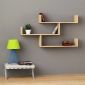 Ραφιέρα τοίχου Tibet Megapap χρώμα sapphire oak 119x22x66εκ.