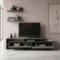 Έπιπλο τηλεόρασης Gara Megapap χρώμα ανθρακί 180x29,8x42εκ.