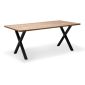 Τραπέζι Jeremy Megapap Mdf - μεταλλικό χρώμα ακακίας 160x80x75εκ.