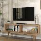 Έπιπλο τηλεόρασης Sirona Megapap χρώμα sapphire oak 140x30x55εκ.