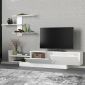 Σύνθεση τηλεόρασης Egemen Megapap χρώμα λευκό 180x32x40εκ.